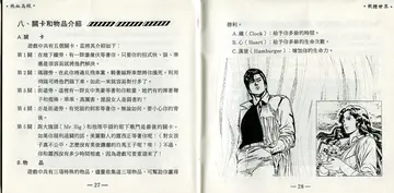 說明書內頁的城市獵人插圖（說明書內頁）